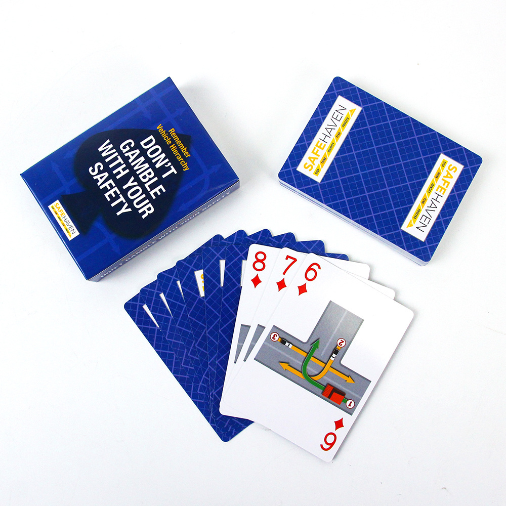 Black White Blue Core Paper Poker card Play card Casino Advertising Promotion Souvenir Custom Poker U.S. Paper Playing Cards