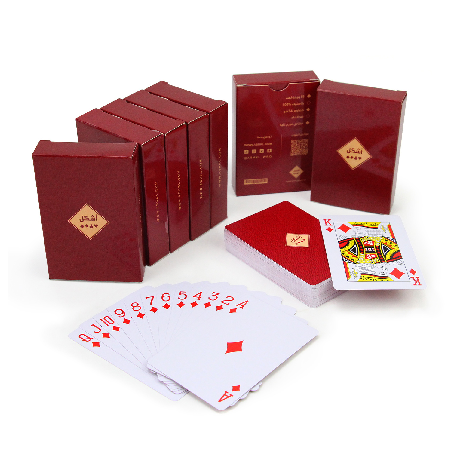 Cheap Custom Print Poker Deck Pvc Poker Cards 100% Waterproof Playing Cards Baloot Card