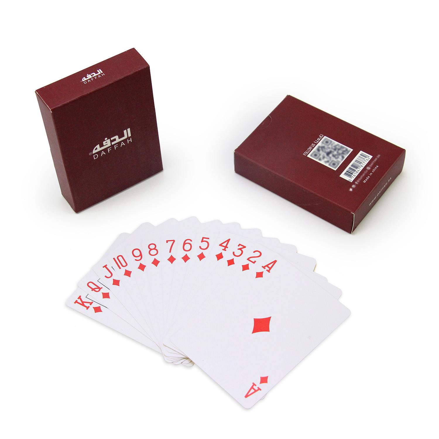 Plastic playing cards waterproof custom logo printing poker card high quality acrylic playing card box