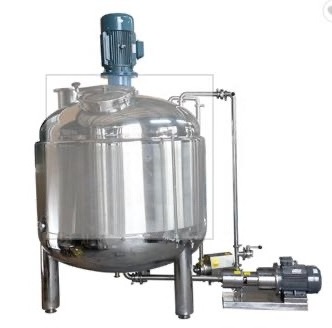 Liquid Filling Machine With Heater And Mixer 1000l Liquid Beverage Juice Liquid Mixing Tank