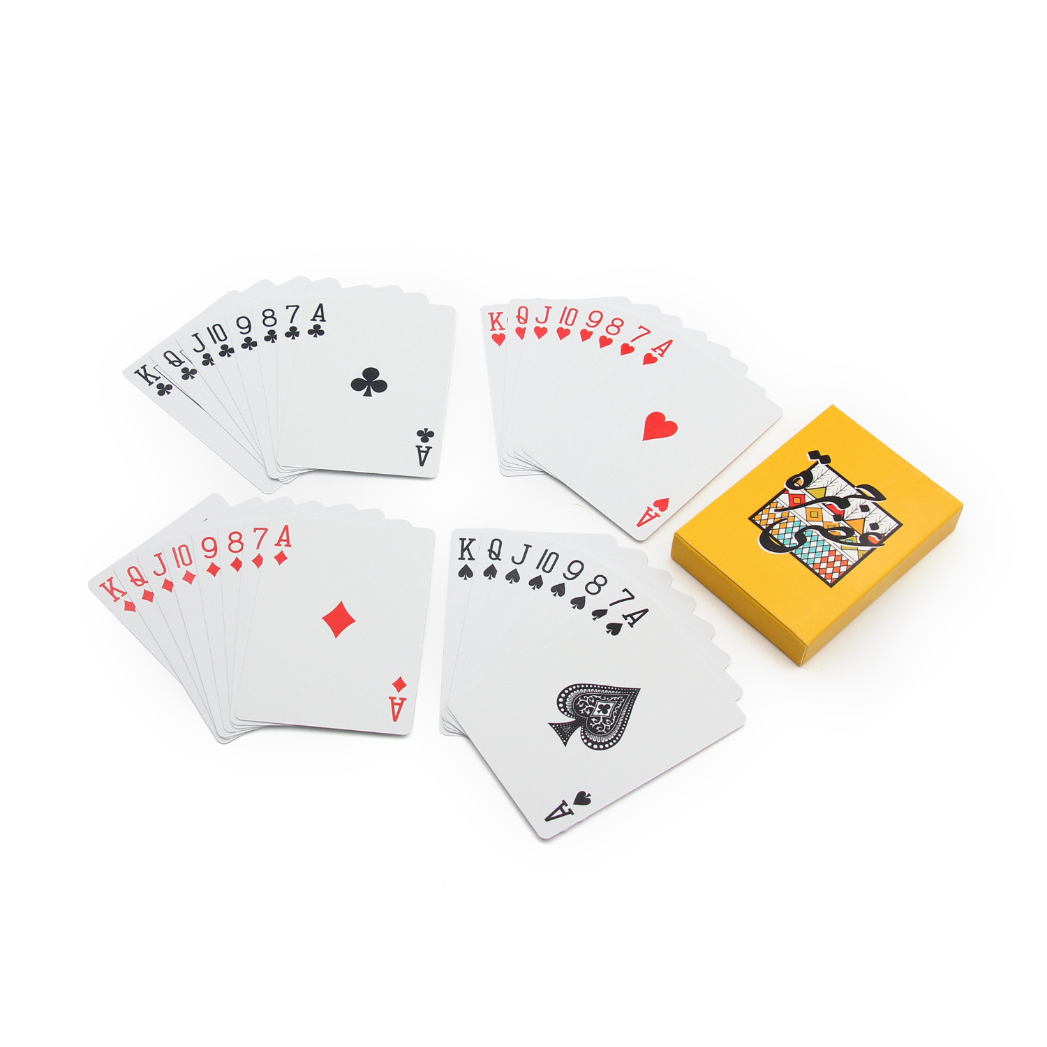 Front and Back Both Sides Custom Printed plastic poker PVC Playing Cards baloot