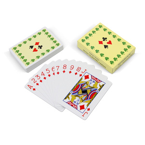 Custom Design Your Logo Paper Printed Playing Card Box Plastic Pvc Waterproof Poker Deck Blank Sublimation Playing Cards