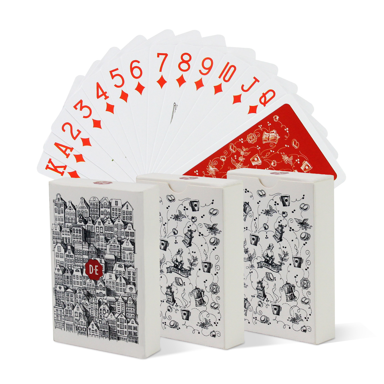 Free Sample Stock Wholesale Bulk Advertising Promotional Souvenir Gift Customized Printed Paper Poker Card Playing Card