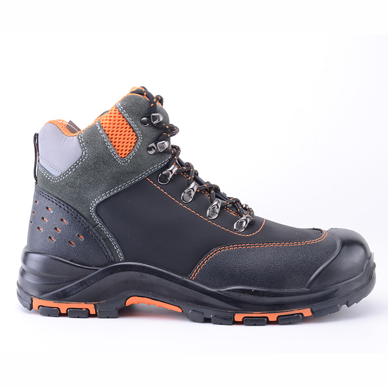 Heavy Duty  PU Rubber Outsole Work Boots For Men