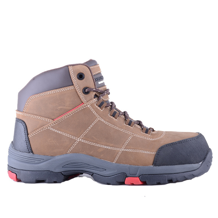 comfortable composite toe cap safety shoes men working shoes leather work boots men industrial shoes