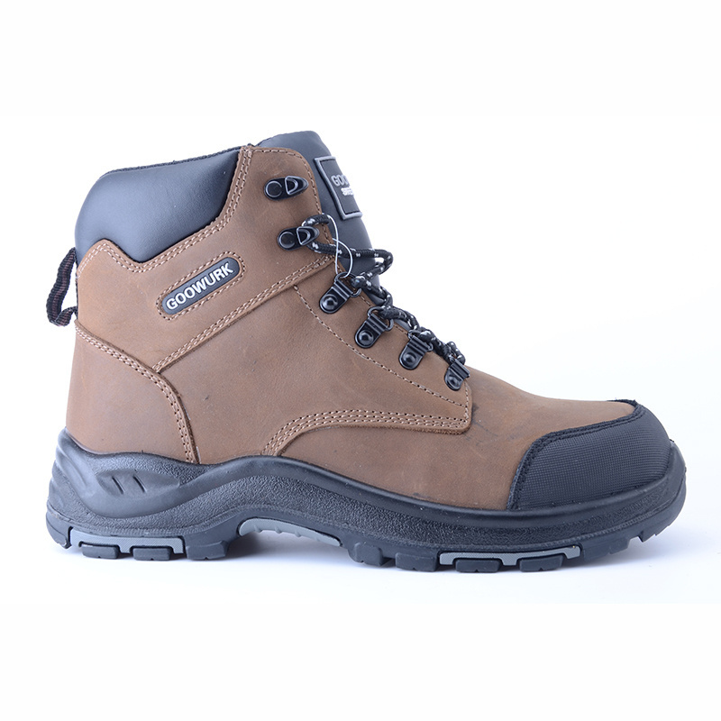 Heavy Duty  PU Rubber Outsole Work Boots For Men