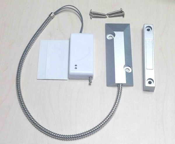 Wireless roller shutter door contact sensor for shops and garages door opening alarm sensor