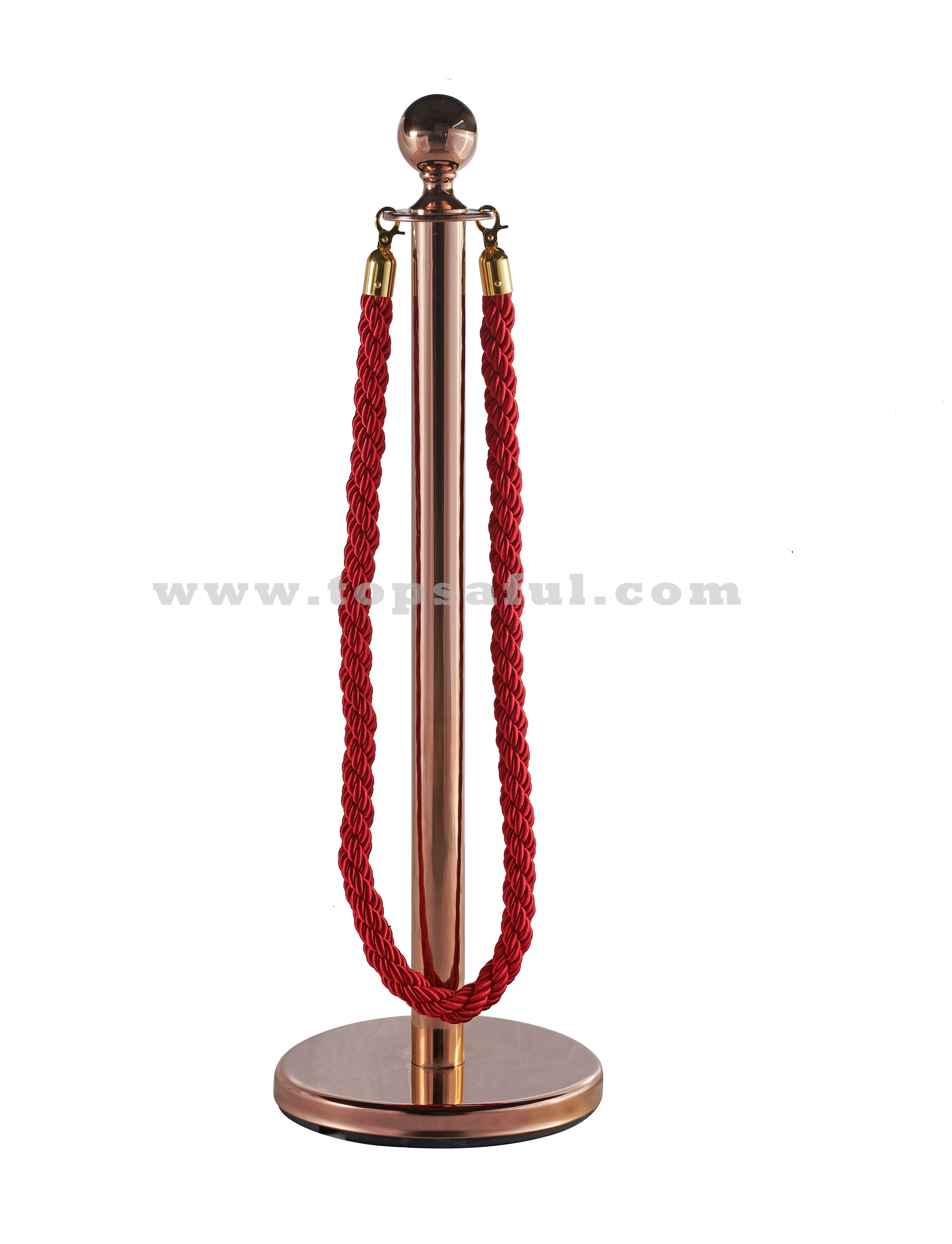 Hotel Traffic Crowd Control Stanchion Post Barrier with Rope for Hotting Sale