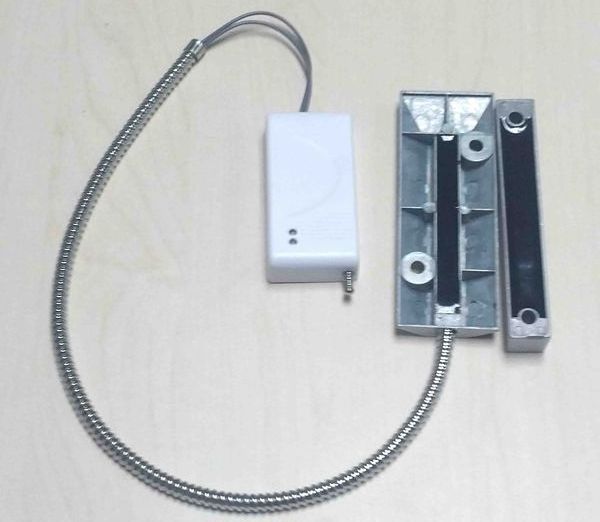 Wireless roller shutter door contact sensor for shops and garages door opening alarm sensor