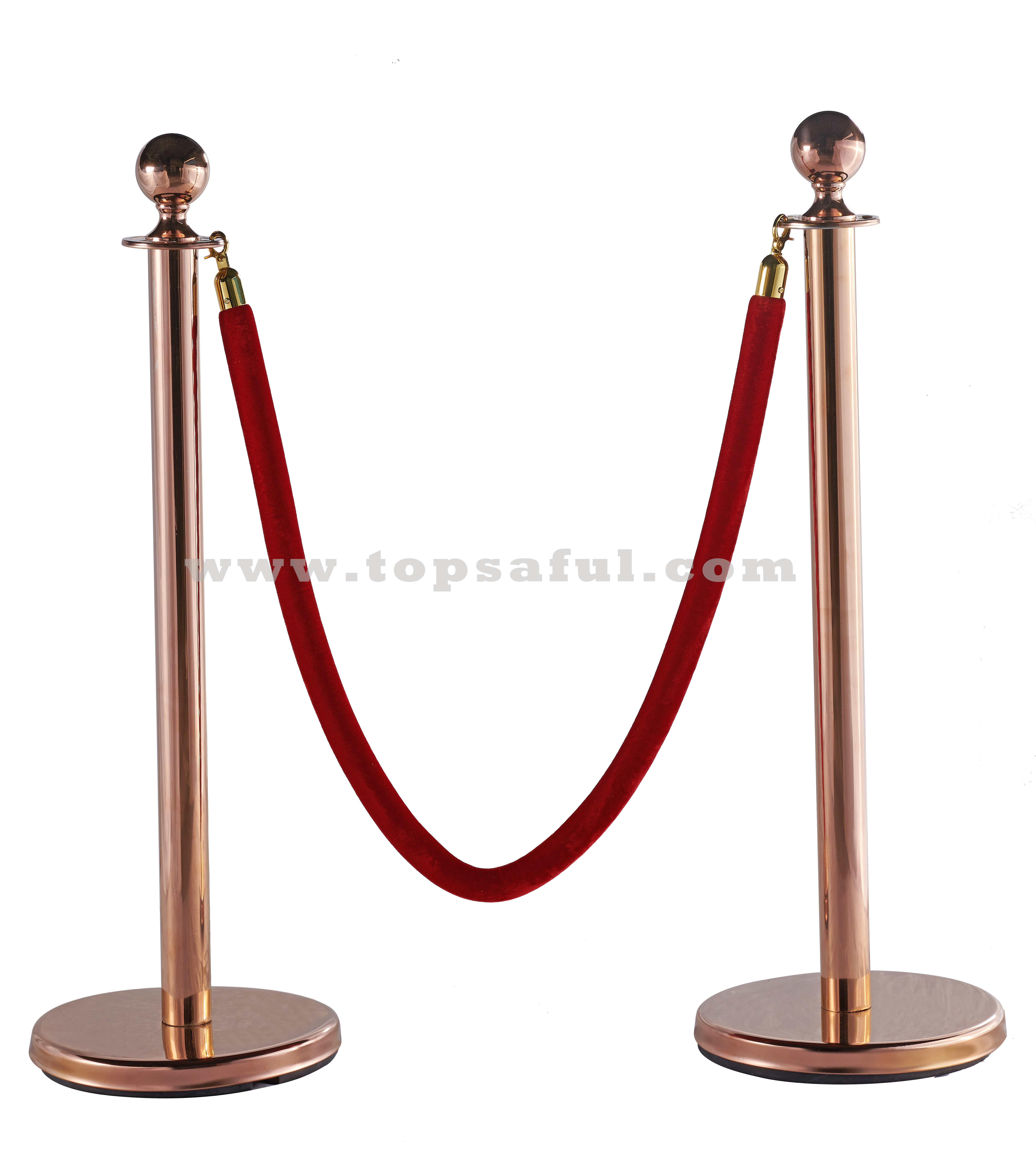 Hotel Traffic Crowd Control Stanchion Post Barrier with Rope for Hotting Sale