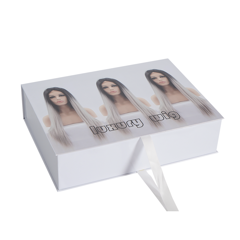 Free Samples Custom logo Luxury private label human hair wig box bundle hair extension packaging For Gifthair accessories gift