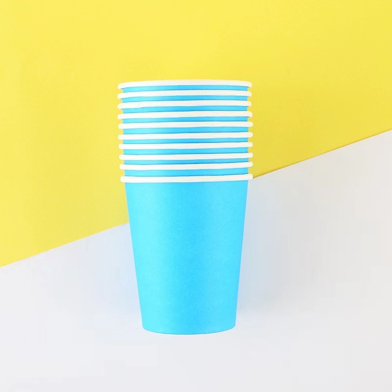 Ready to ship custom paper cup with lid logo 8 12 oz ice cream kraft coffee cupcake paper cake cups for water hot drinks cup