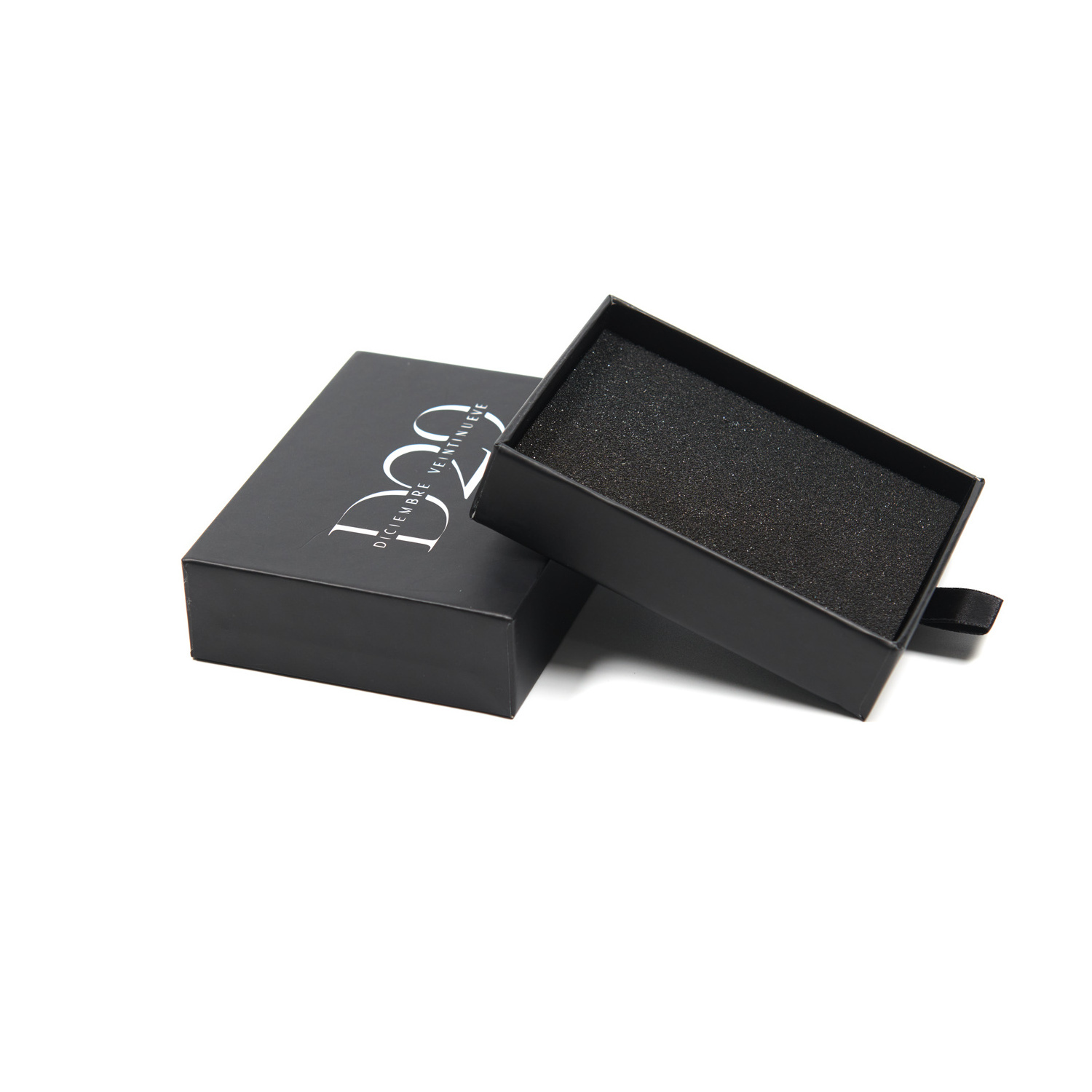 Foam Insert High Quality Cardboard Black Lighter Packaging Drawer Boxes Custom for Lighters