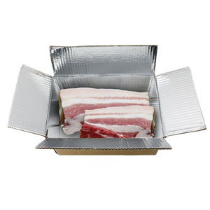 Cooler Cardboard Box Aluminum Foil Liner Insulated Shipping Boxes For Frozen Food