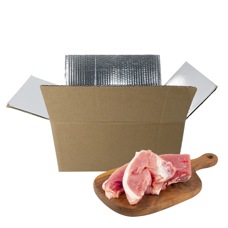 Cooler Cardboard Box Aluminum Foil Liner Insulated Shipping Boxes For Frozen Food