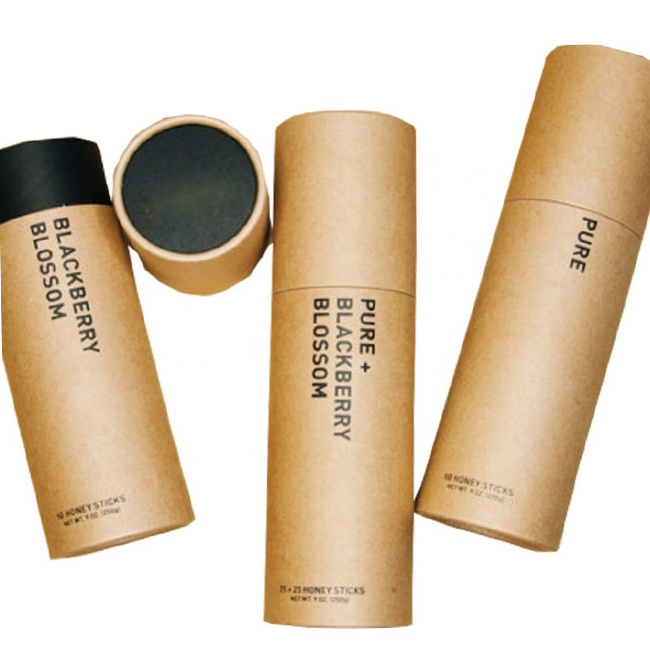 Cardboard cylinder box High-end texture gift boxes packaging candle paper tube