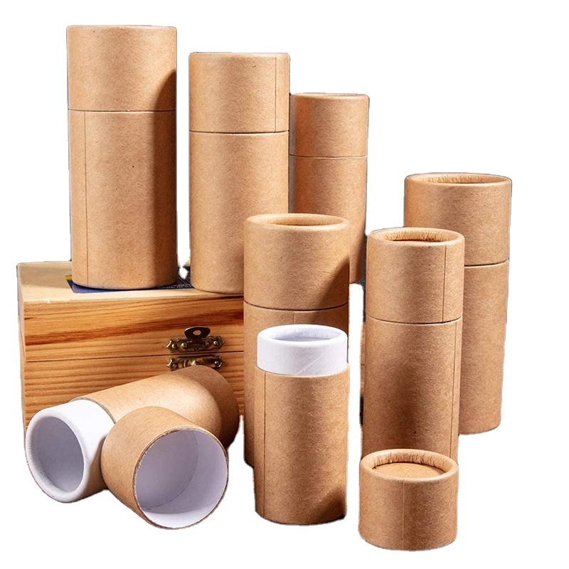 Cardboard cylinder box High-end texture gift boxes packaging candle paper tube