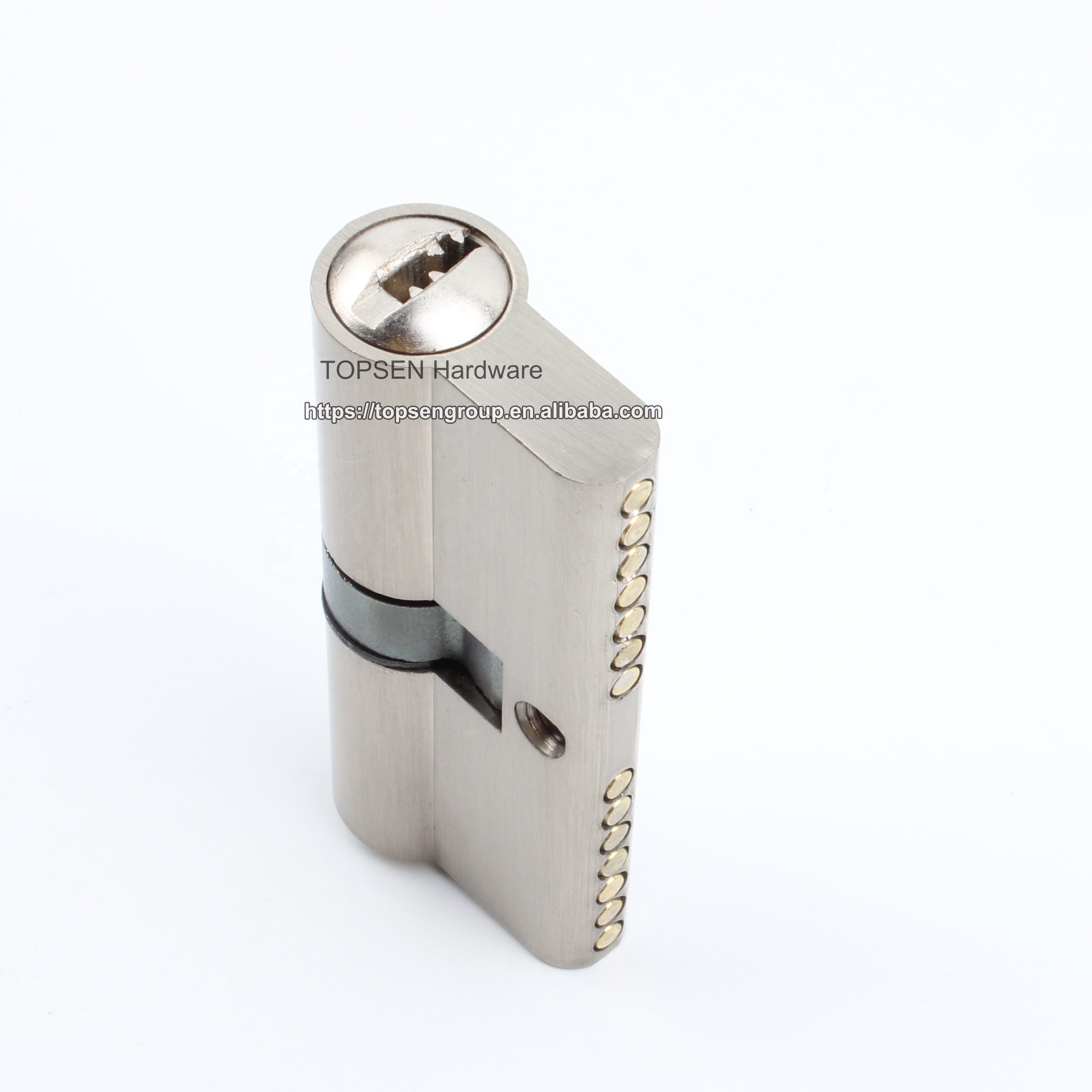 zinc alloy double key cylinder 70 mm  door lock cylinder