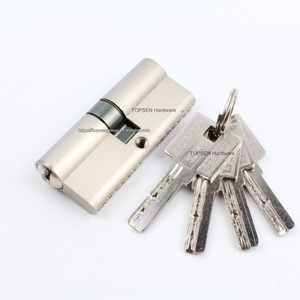 zinc alloy double key cylinder 70 mm  door lock cylinder