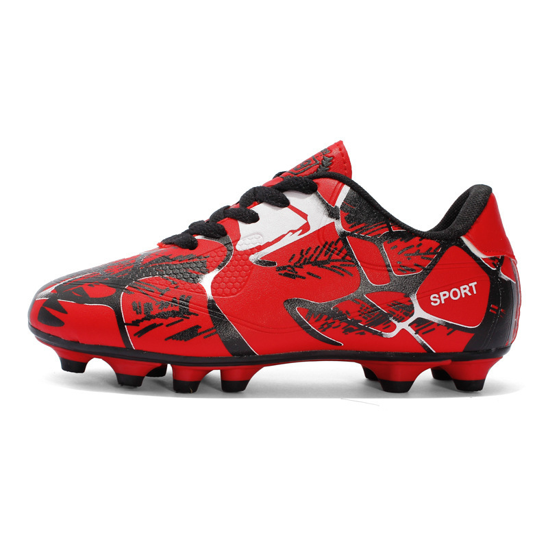 Football boot Adult Large Children AG Long Nail Artificial Grass  Children soccer shoes