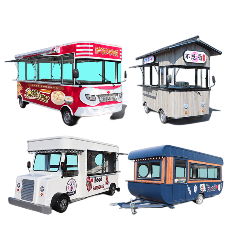 2023Best Selling for Mobile Fast Food Cart Trailer  Customised Kitchen Customized Mobile Food Car