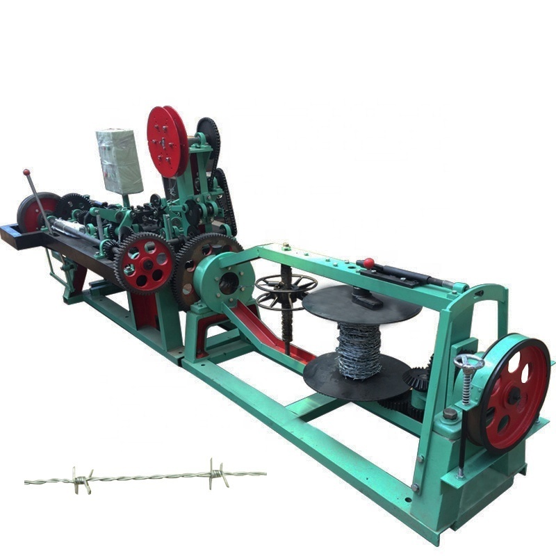 safety to operate double GI wire barbed wire making machine install on wall for protection