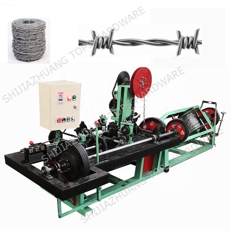 safety to operate double GI wire barbed wire making machine install on wall for protection