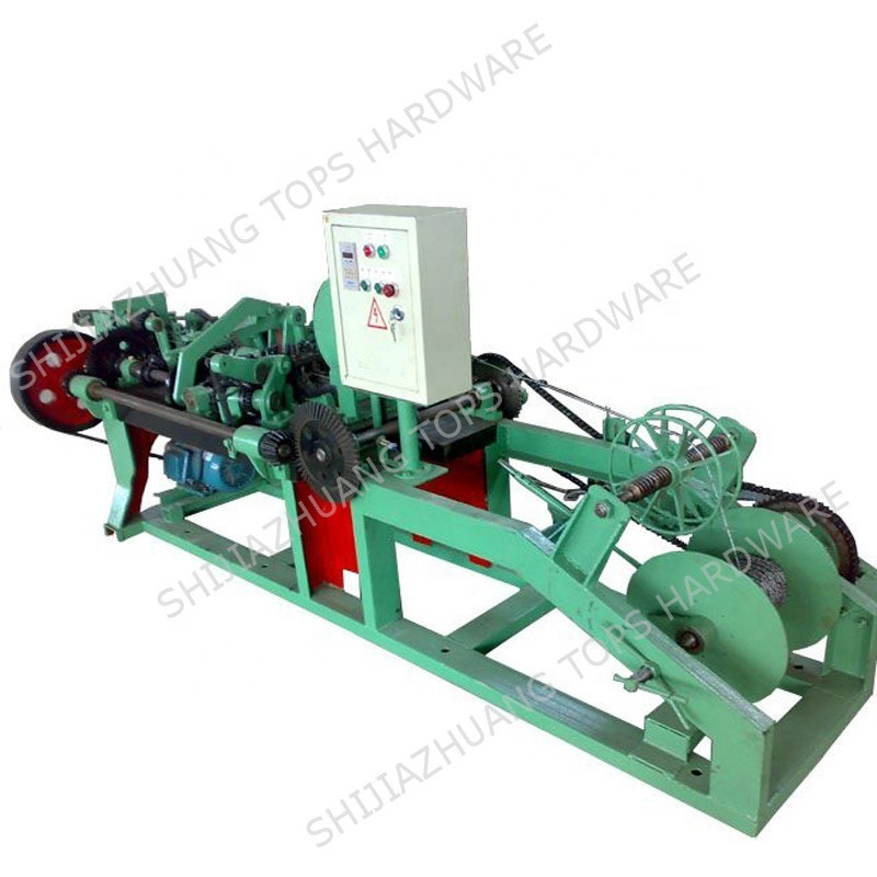 safety to operate double GI wire barbed wire making machine install on wall for protection