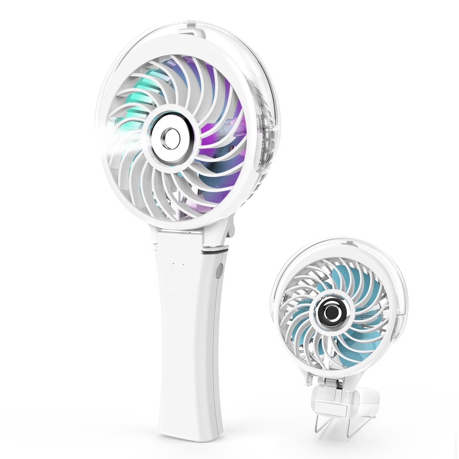 New Hot Sale Handheld Rechargeable Water Spray Mist Stand Fan