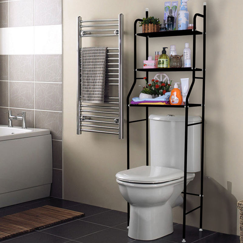 3 layer multipurpose toilet paper stand organizer shelf bathroom adjustable shelves over the toilet storage rack with towel rack