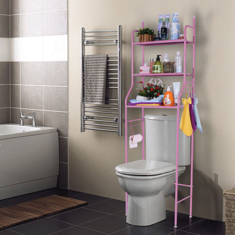 3 layer multipurpose toilet paper stand organizer shelf bathroom adjustable shelves over the toilet storage rack with towel rack