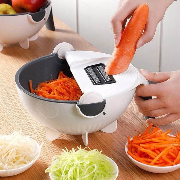 Multifunctional manual vegetable cutter slicer 9 in 1 vegetable fruits cutter