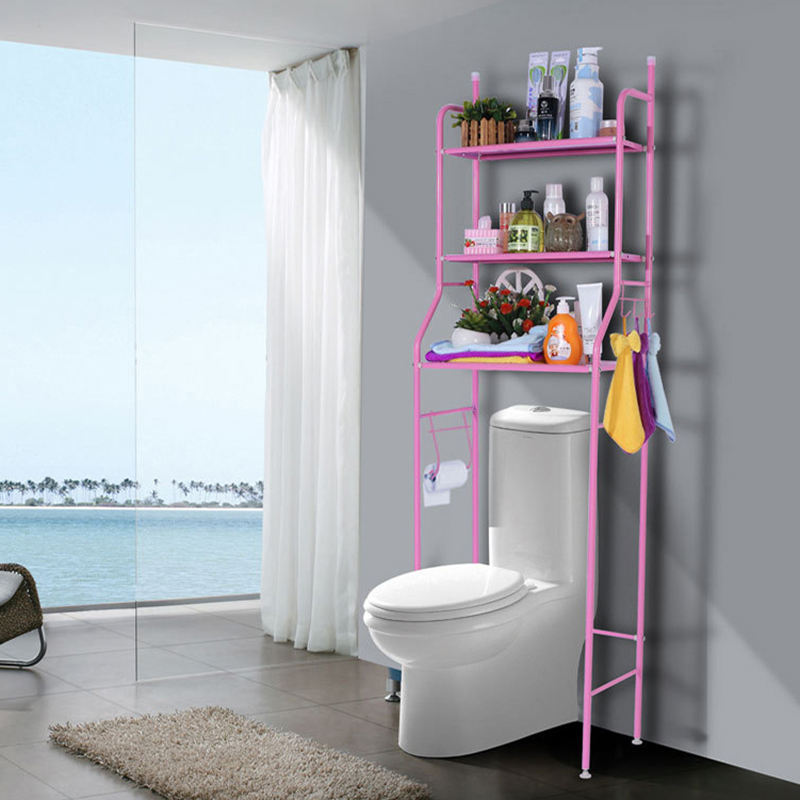 3 layer multipurpose toilet paper stand organizer shelf bathroom adjustable shelves over the toilet storage rack with towel rack