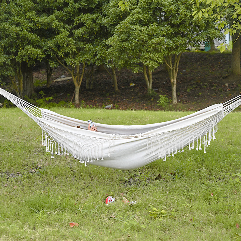 Hammock with Tree Straps Portable Hanging Camping Bed for Patio, Backyard, Porch, Outdoor