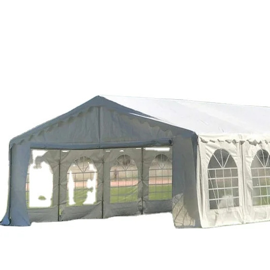 5X12M Galvanized Steel Pipe Outdoor Party Tent with Removable Sidewalls White Wedding Tent