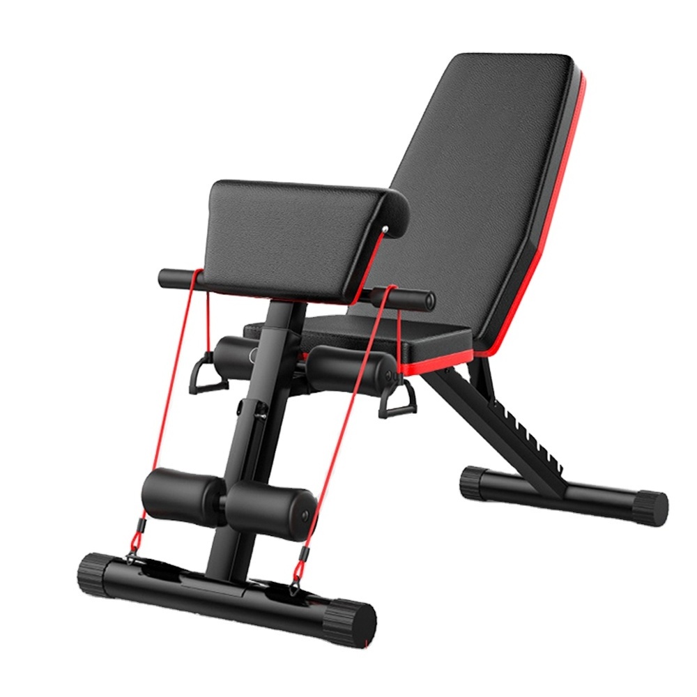 Exercise Trainer Multifunction Black Gym Weight Bench Leg Curl Weight Bench For All Body Exercise