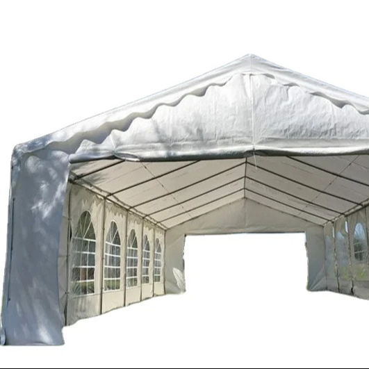 5X12M Galvanized Steel Pipe Outdoor Party Tent with Removable Sidewalls White Wedding Tent