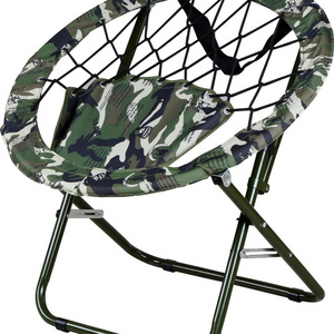 Elastic band moon Chair Outdoor folding camping chair with print comfortable  chairs In color fabric