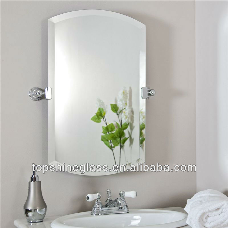 Decorative wall mounted tempered glass bevelled mirror panels