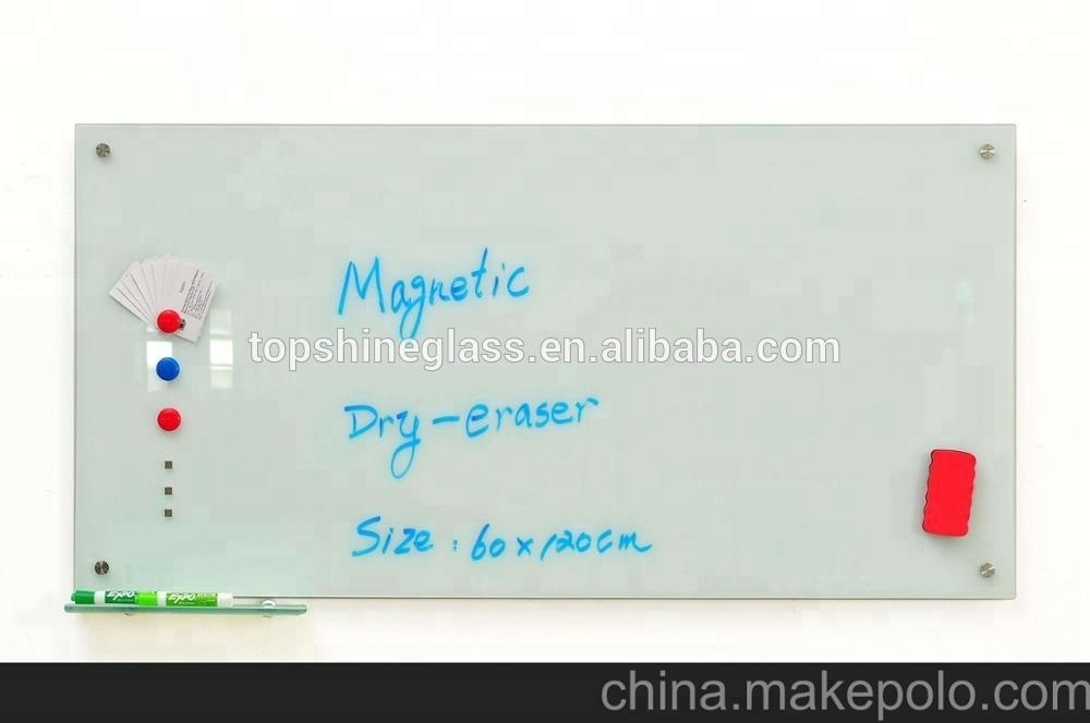 Magnetic tempered Glass Whiteboard Dry Erase Glass Writing Board for school education/office