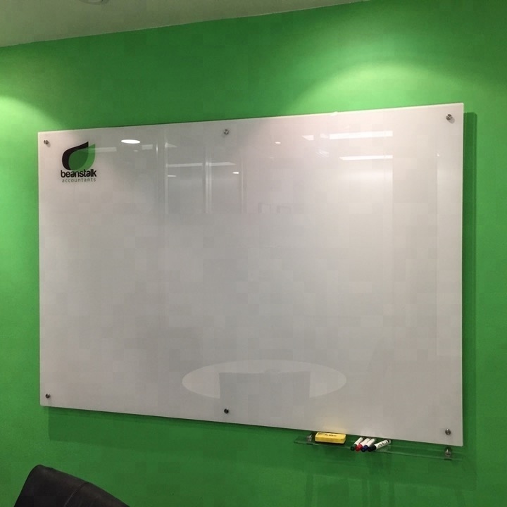 Magnetic tempered Glass Whiteboard Dry Erase Glass Writing Board for school education/office