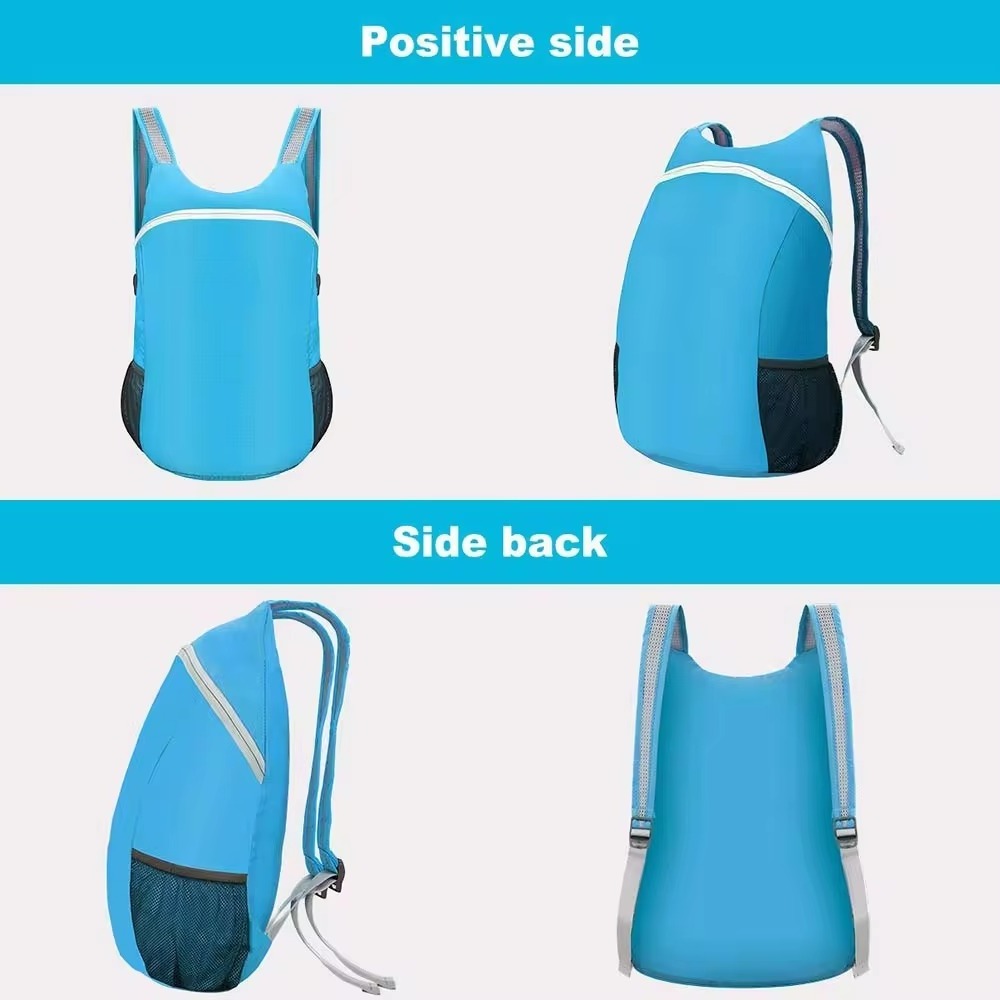 Customized WholesaleHot Sale Lightweight Packable Casual Outdoor Sports Backpack Folding Hiking Camping Backpack Custom Logo