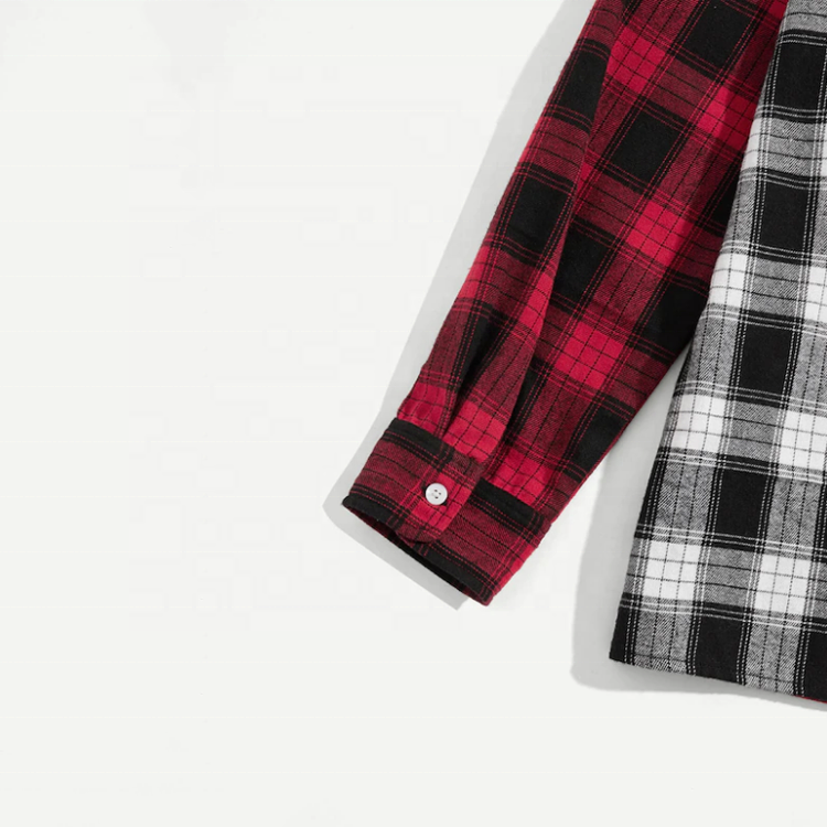 OEM buffalo plaid flannel shirt oversized check shirt