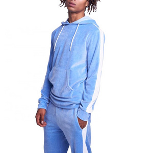 Fashion wholesale custom hight quality blank velour tracksuit men