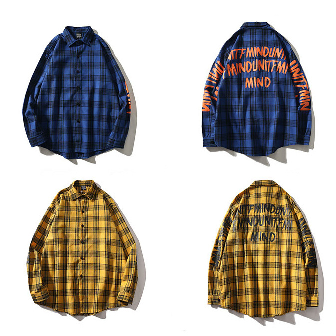 Custom Plaid Flannel Shirt Men Men Flannel Plaid Shirt Boys Plaid Shirts