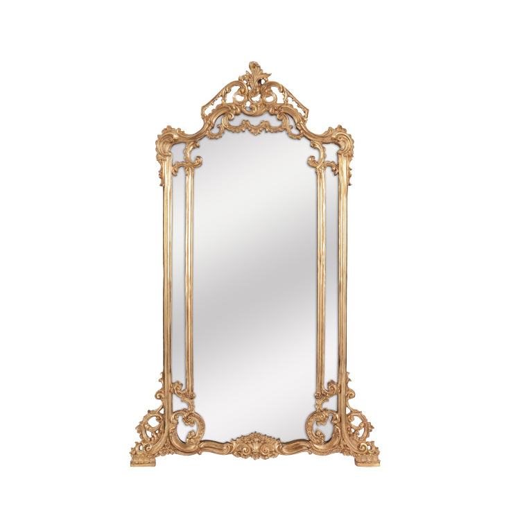 Classical European Decorative Wall Mirror Golden Craft Home Decor Baroque Mirror