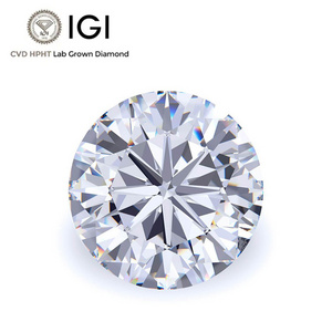 IGI GIA Certified DEF Color VVS VS 1ct 2ct 3ct Wholesale Lab Created Diamond Round HPHT CVD Lab Grown Diamond