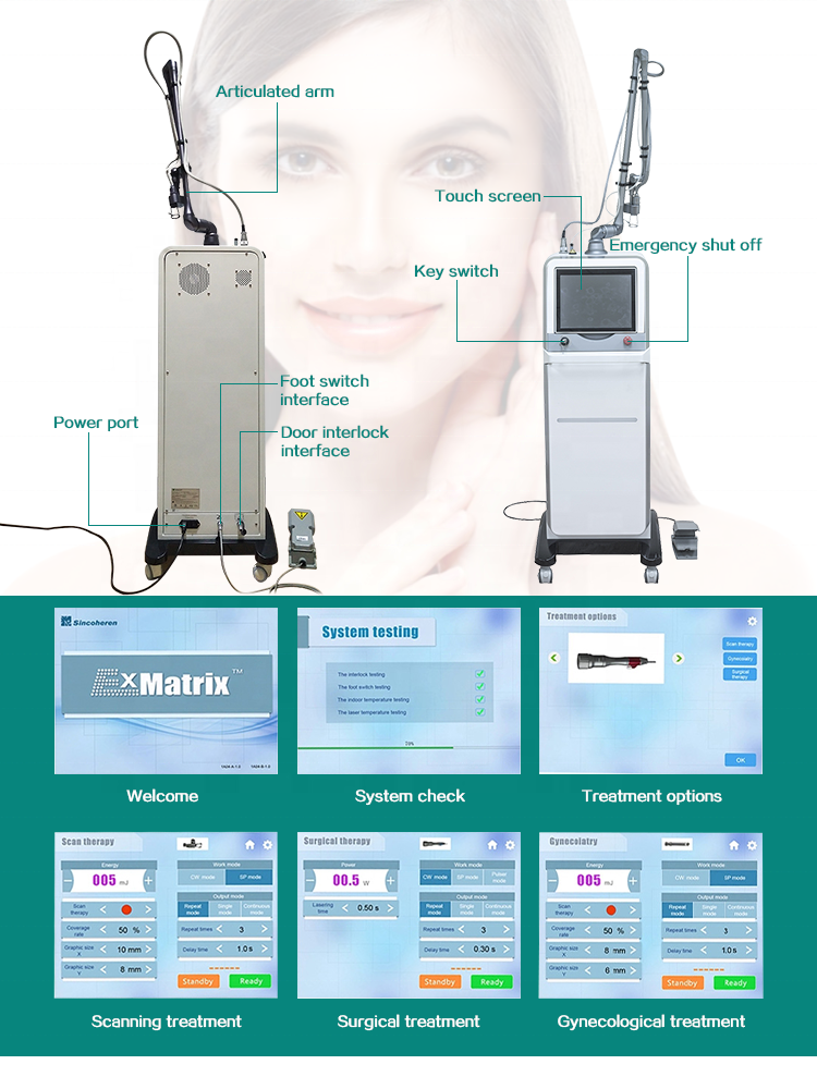 CO2 Fractional/laser co2 fraccionado/laser co2 vaginal tightening machine laser skin rejuvenation