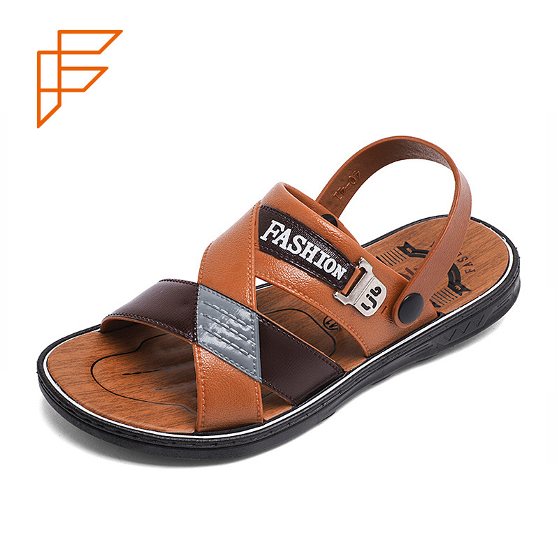 Topsion 2023 Trending Low Price Men Wholesale Slide Laser Cutting Arabic Sandals Thailand