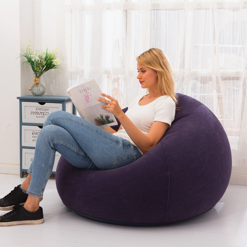 Wholesale Big Portable Kids Cozy Sofa Chair Waterproof Inflatable Living Room Furniture Bean Bag Chairs